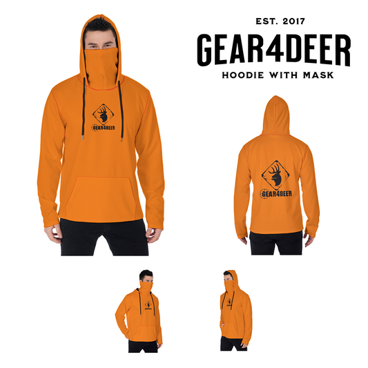 Gear4Deer Classic Microfleece Blaze Orange Hunting Hoodie